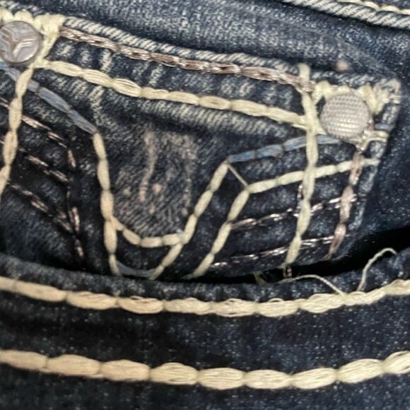 Vigoss Jeans Heritage Fit Capri womens Size 6 L 25 roll cuff blue - Picture 6 of 10